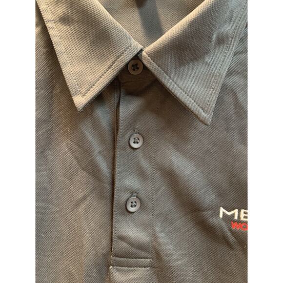 Port Authority Mens Shirt Polo XL Causal Black Memphis Wood Pellet Grill Logo - Picture 10 of 11